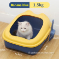 Bac à litière pour chat pour animaux de compagnie Toilette pour chat